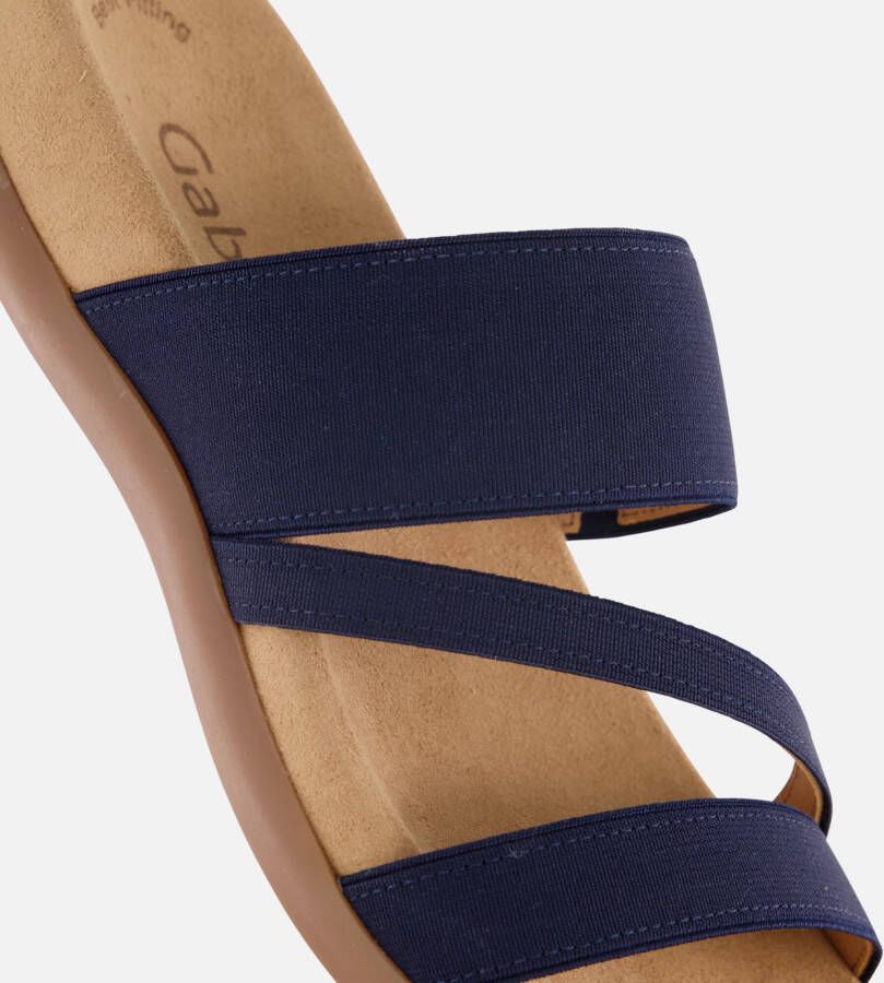 Gabor Sandalen blauw Textiel