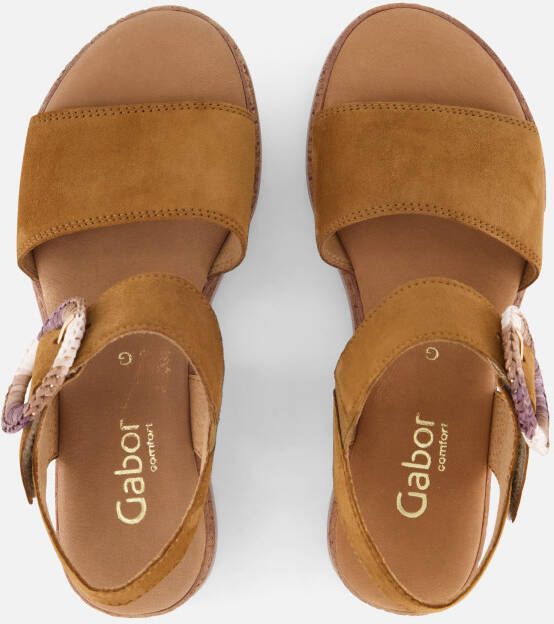 Gabor Sandalen cognac Suede