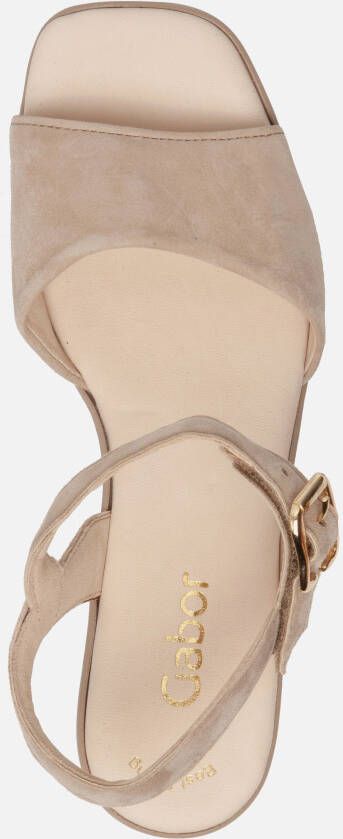Gabor Sandalen met hak beige Suede