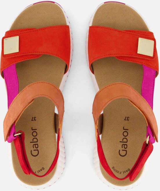 Gabor Sandalen rood Suede