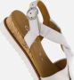 Gabor Witte leren sandalen met gekruiste bandjes - Thumbnail 9