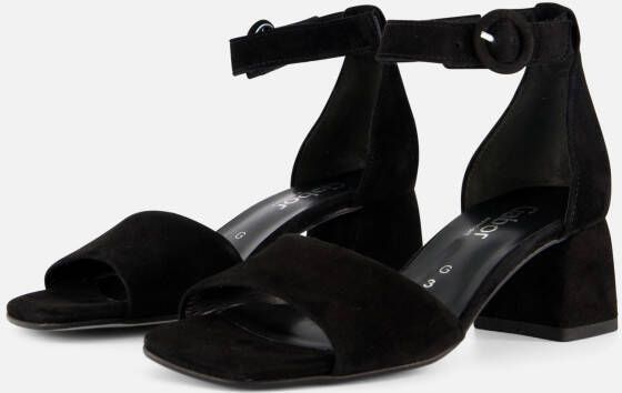 Gabor Sandalen zwart Suede
