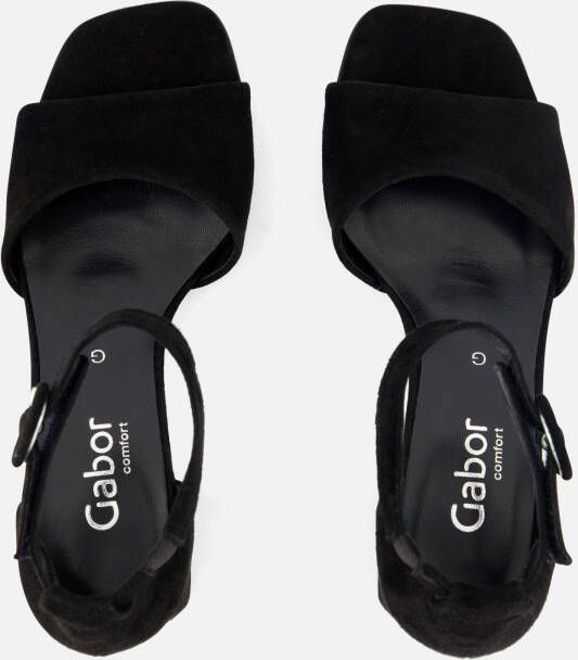 Gabor Sandalen zwart Suede