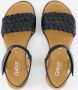 Gabor Zwarte leren sandalen met gevlochten bandjes Black Dames - Thumbnail 5