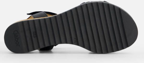 Gabor Zwarte leren sandalen met gevlochten bandjes Black Dames - Foto 10