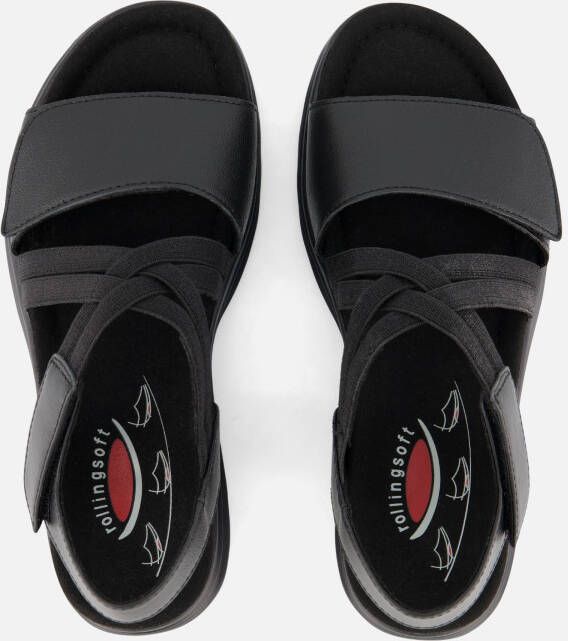 Gabor Rollingsoft Sandalen zwart Synthetisch