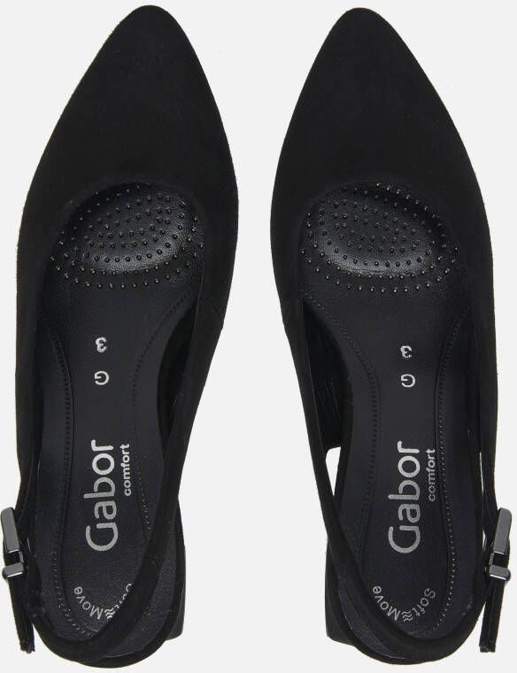 Gabor Slingback G Pumps zwart Suede