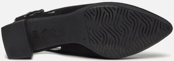 Gabor Slingback G Pumps zwart Suede