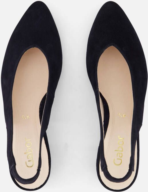 Gabor Slingback Pumps blauw Suede