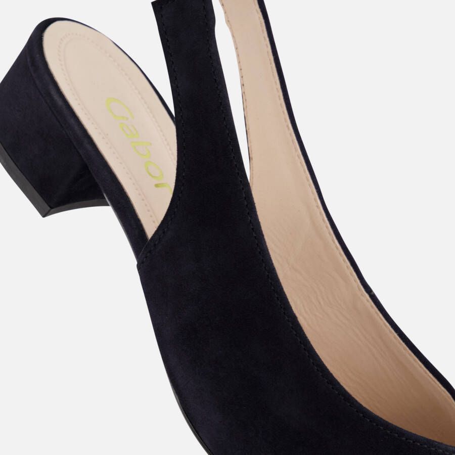 Gabor Slingback Pumps blauw Suede