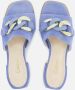Gabor Slippers blauw Suede Dames - Thumbnail 4