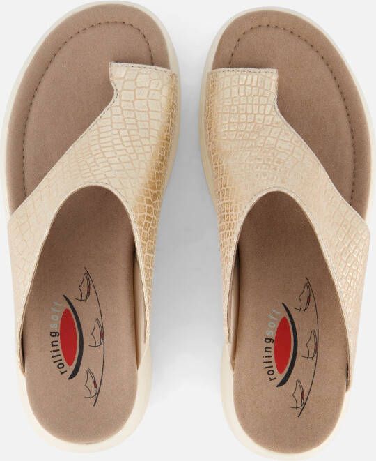 Gabor Slippers goud Synthetisch