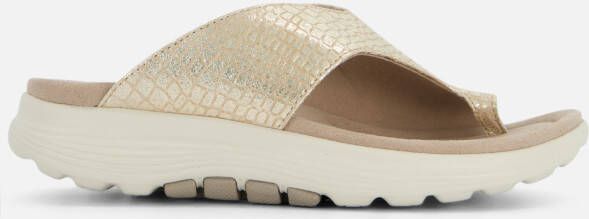 Gabor Slippers goud Synthetisch