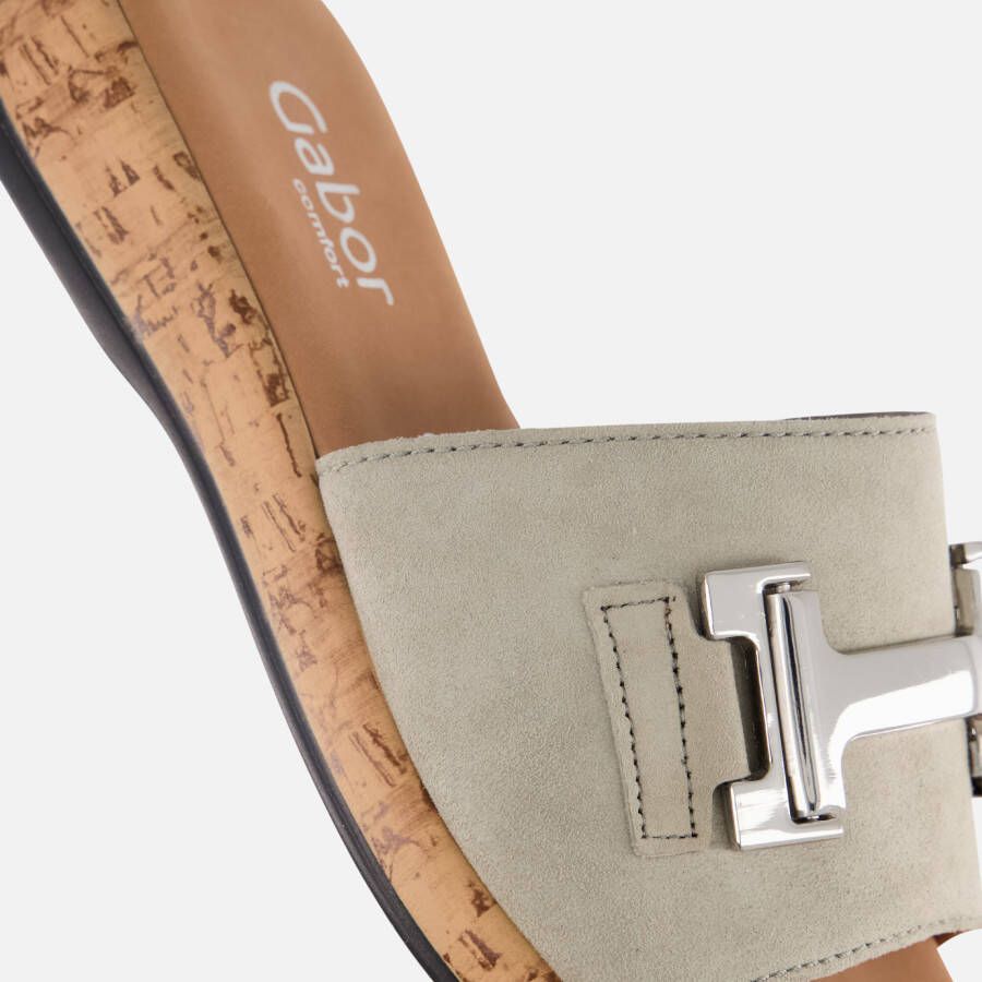 Gabor Slippers grijs Textiel