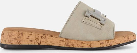 Gabor Slippers grijs Textiel