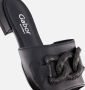 Gabor Slippers zwart Textiel - Thumbnail 4