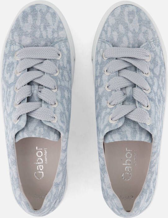 Gabor Sneakers blauw Leer