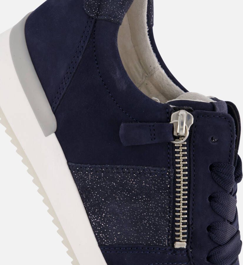 Gabor Sneakers blauw Nubuck