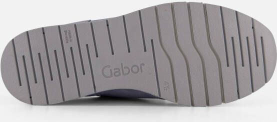 Gabor Sneakers blauw Textiel