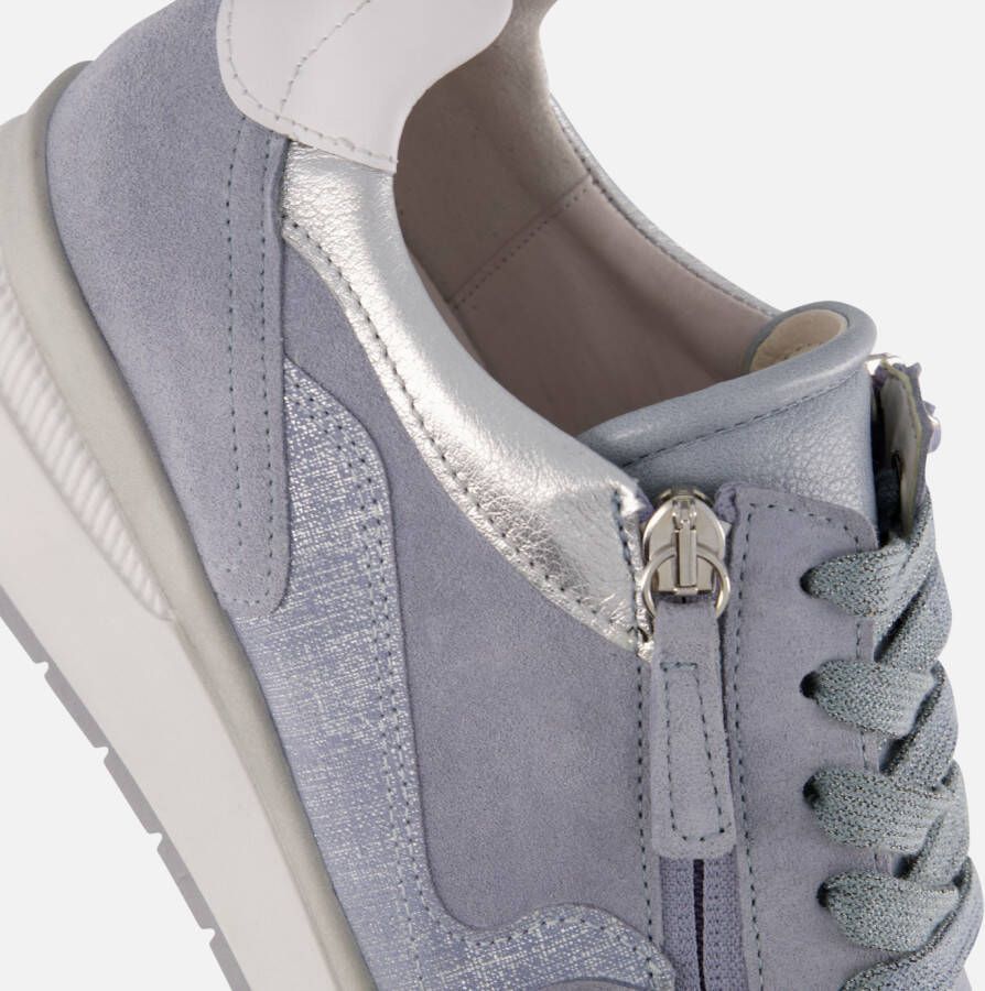 Gabor Sneakers blauw Textiel