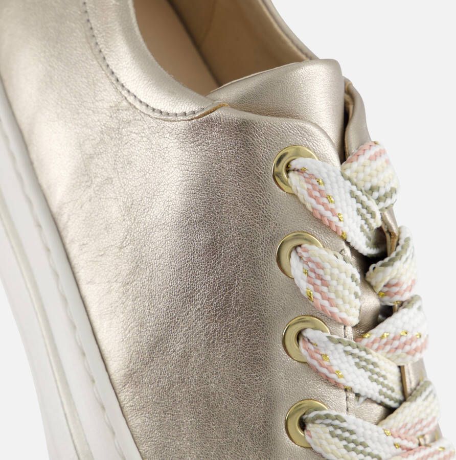 Gabor Sneakers goud Leer