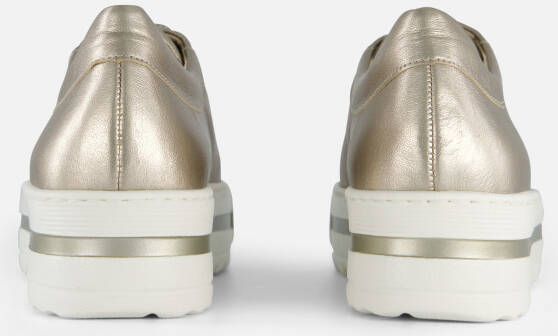 Gabor Sneakers goud Leer
