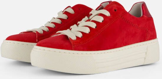 Gabor Sneakers rood Suede