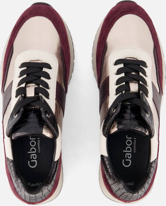 Gabor Sneakers rood Suede