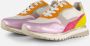 Gabor 46.375 Zilver Oranje Paars Offwhite Roze Sneaker - Thumbnail 9