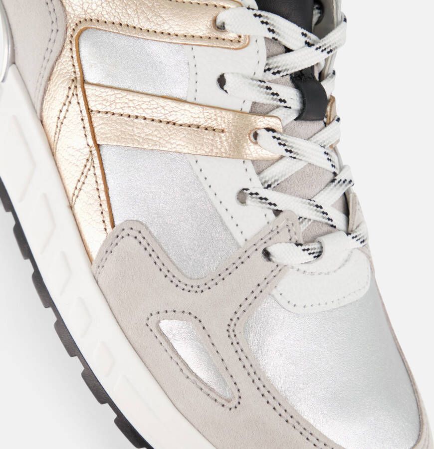 Gabor Sneakers zilver Leer