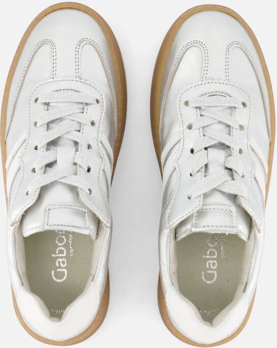 Gabor Sneakers zilver Leer