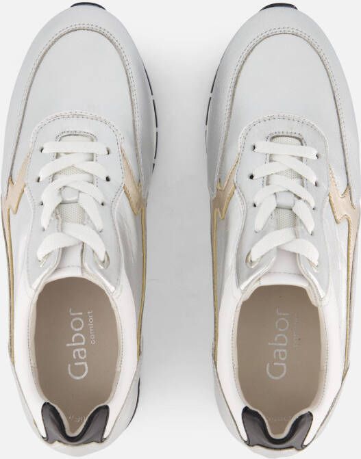 Gabor Sneakers zilver Synthetisch