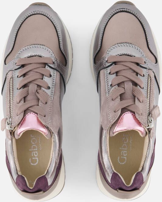 Gabor Sneakers zilver Synthetisch