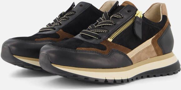 GABOR Lage Sneakers Dames 378 Maat: 36 Materiaal: Suède Kleur: Bruin