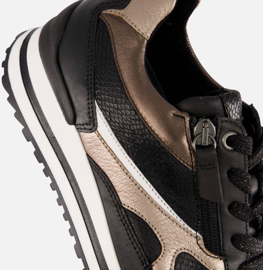 Gabor Sneakers zwart Leer