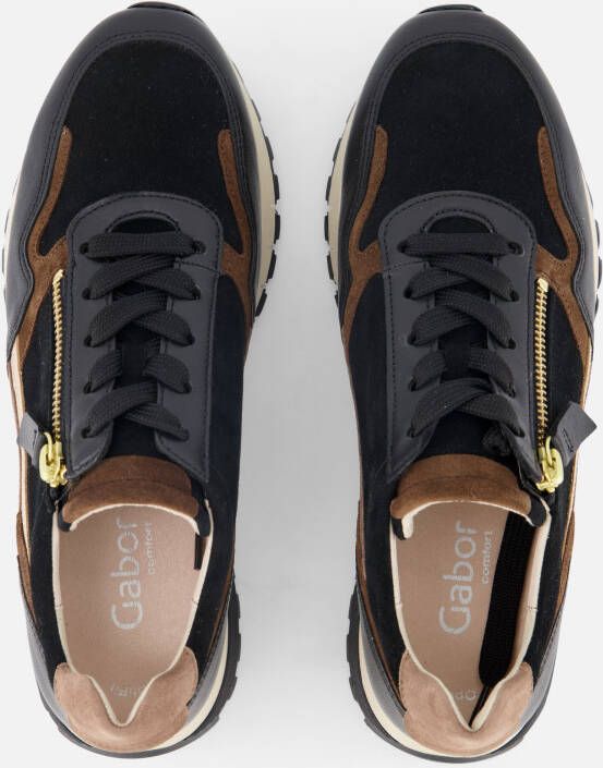 Gabor Sneakers zwart Suede