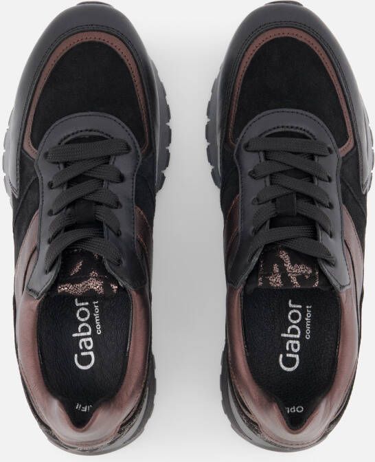 Gabor Sneakers zwart Suede