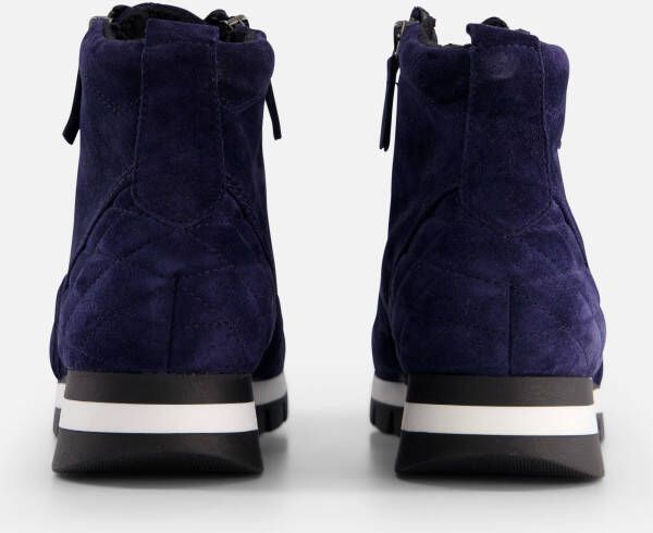 Gabor Veterboots blauw Suede