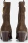 Gabor Western-stijl Suède Enkellaars Beige Dames - Thumbnail 6