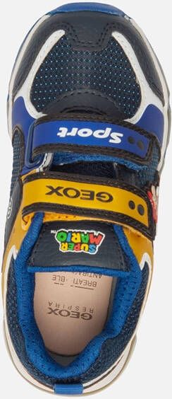 Geox J Android sneakers blauw Imitatieleer