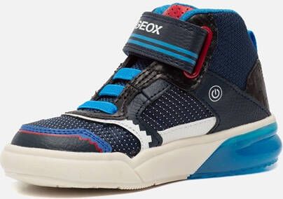 Geox J Grayjay sneakers blauw Imitatieleer