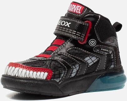 Geox J Grayjay sneakers zwart Imitatieleer