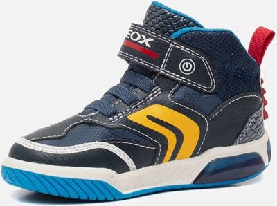 Geox J Inek sneakers blauw Imitatieleer 82319