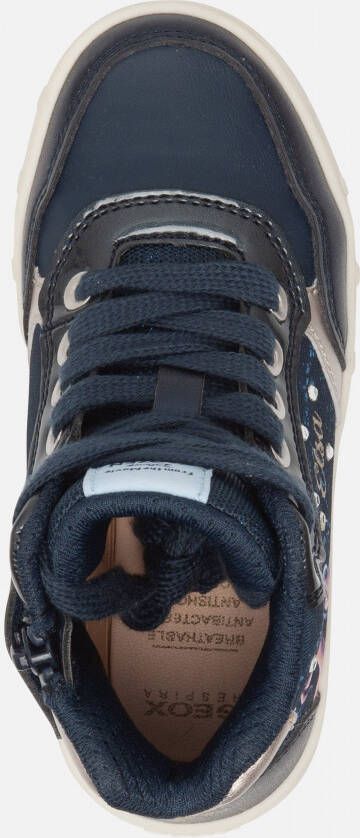 Geox J skylin sneakers blauw Imitatieleer