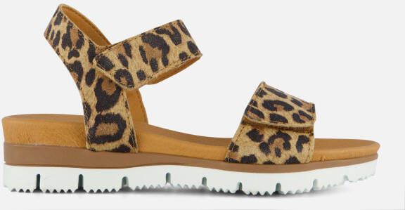 Giga Leopard Sandalen bruin Leer