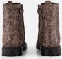 Giga Leopard Veterboots bruin Leer Kinderschoenen - Thumbnail 3