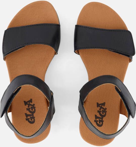 Giga Sandalen zwart Leer