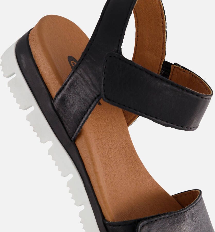 Giga Sandalen zwart Leer