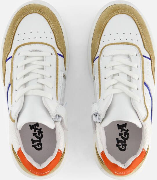 Giga Sneakers wit Leer