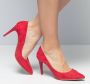 Giulia Pumps Rood ImitatiesuÃ¨de 140319 Dames Imitatiesuède - Thumbnail 8